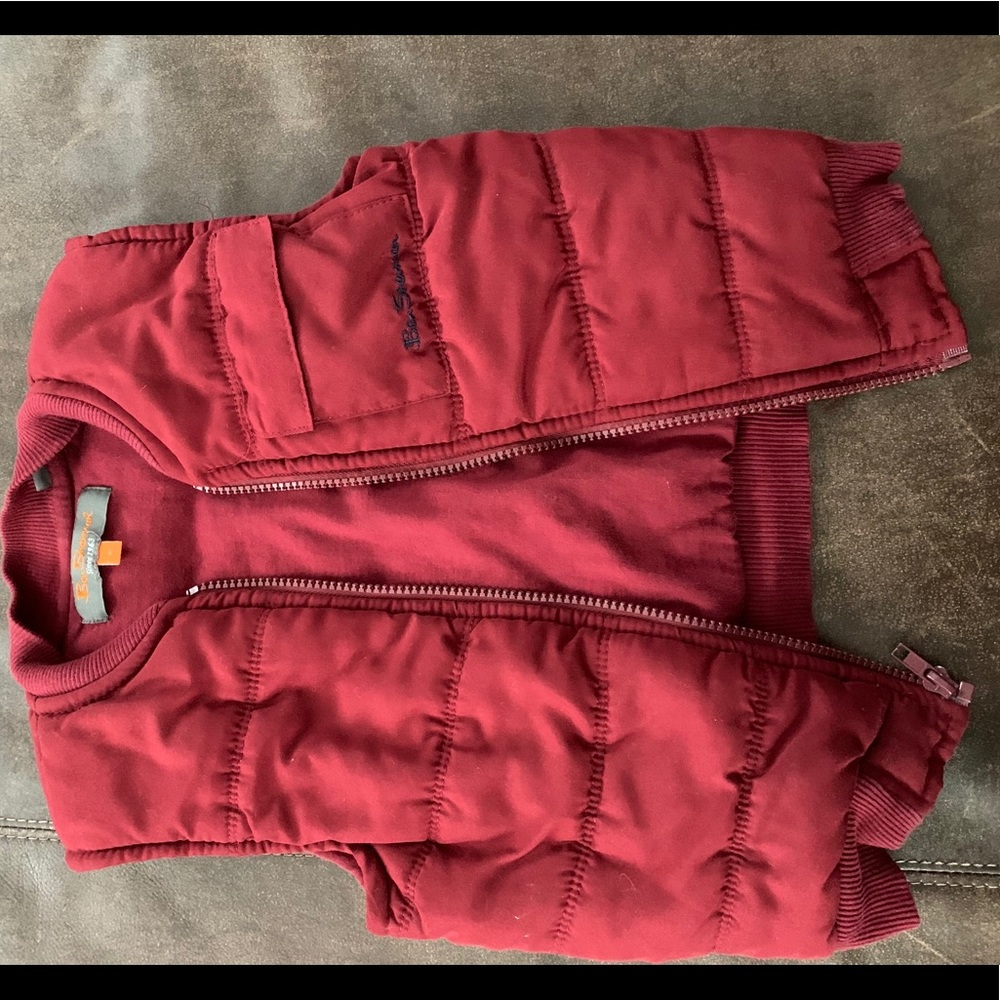 Ben Sherman red boys puffer vest